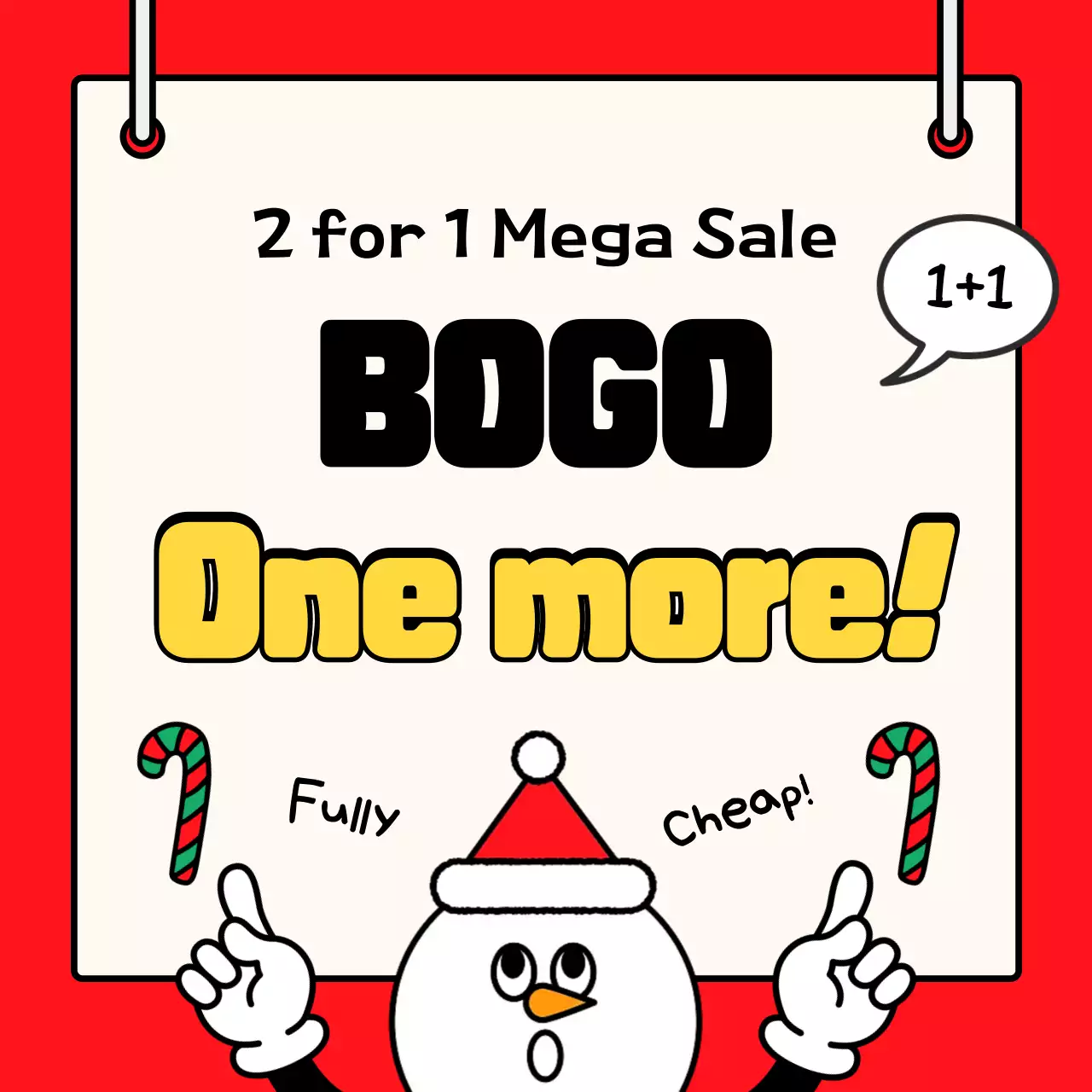 Red Trendy Holiday Promotion Instagram Carousel