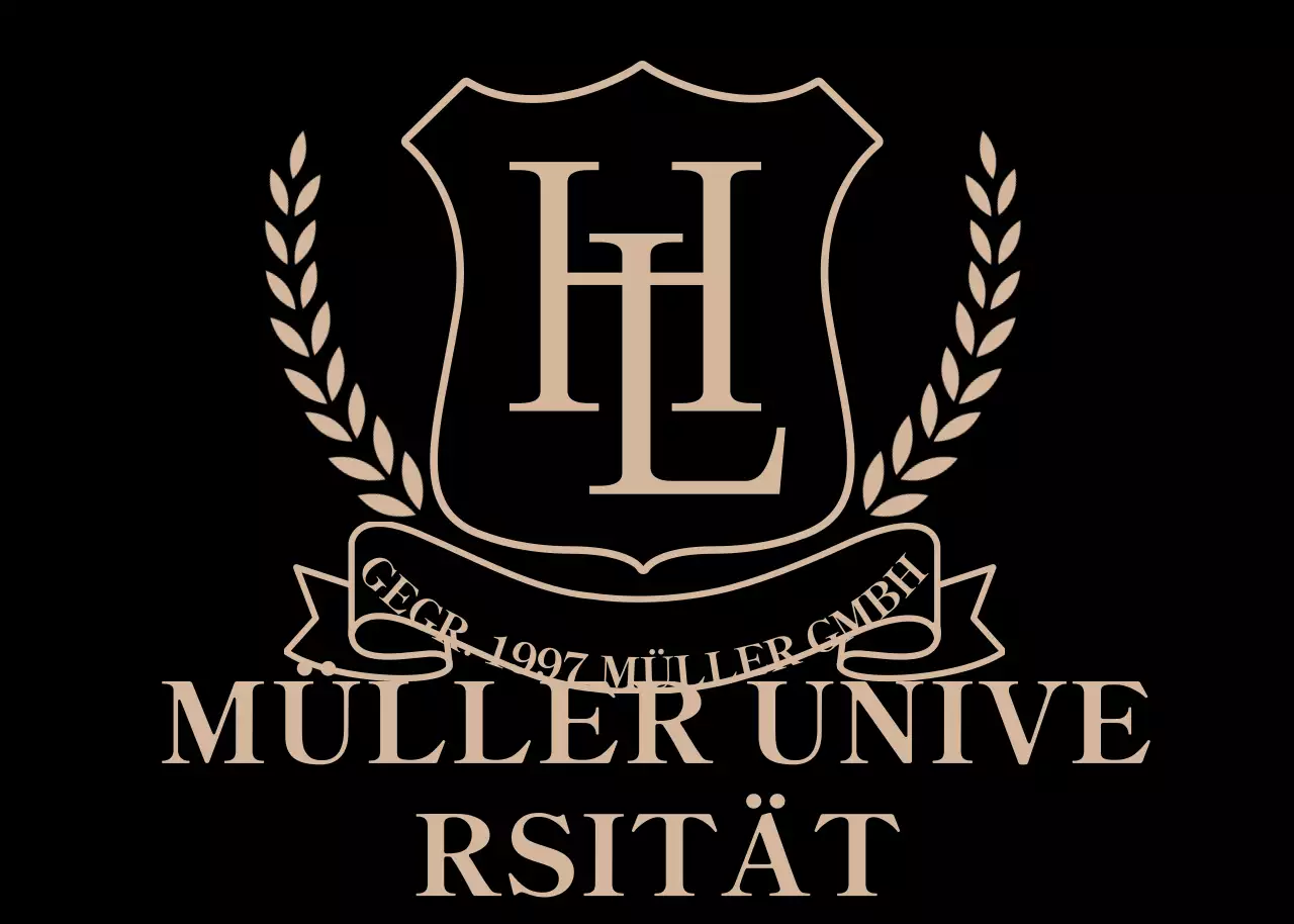 Klassisches Universitätslogo in Gold