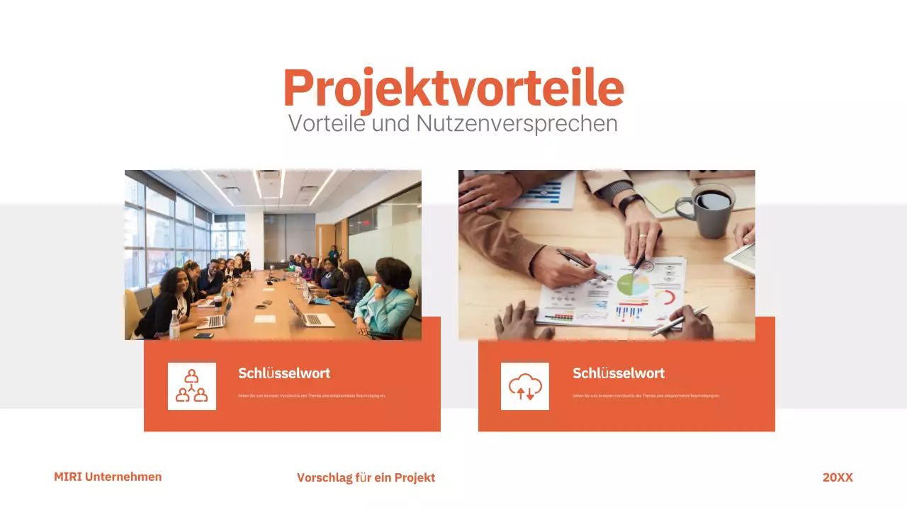 red modern project proposal business