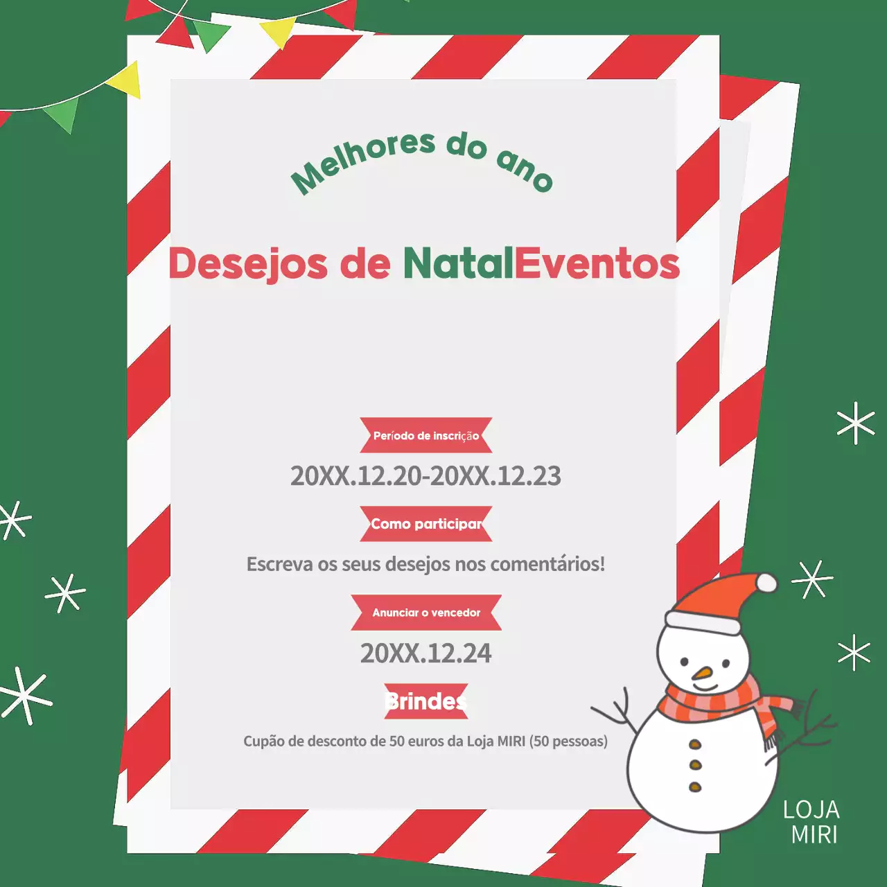 Eventos de Natal ecológicos