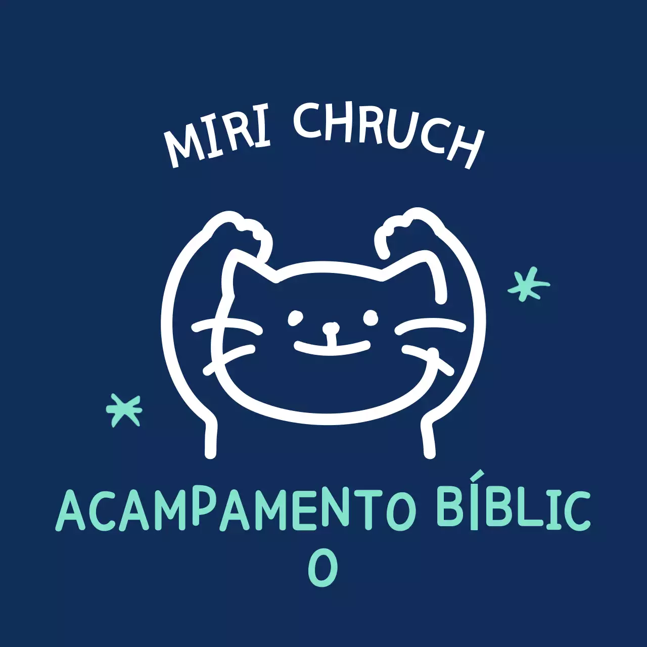 Acampamento com ilustração de rabisco azul-marinho