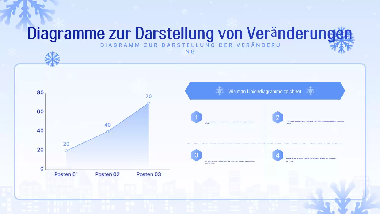 Hellblau saubere Präsentation erklärt