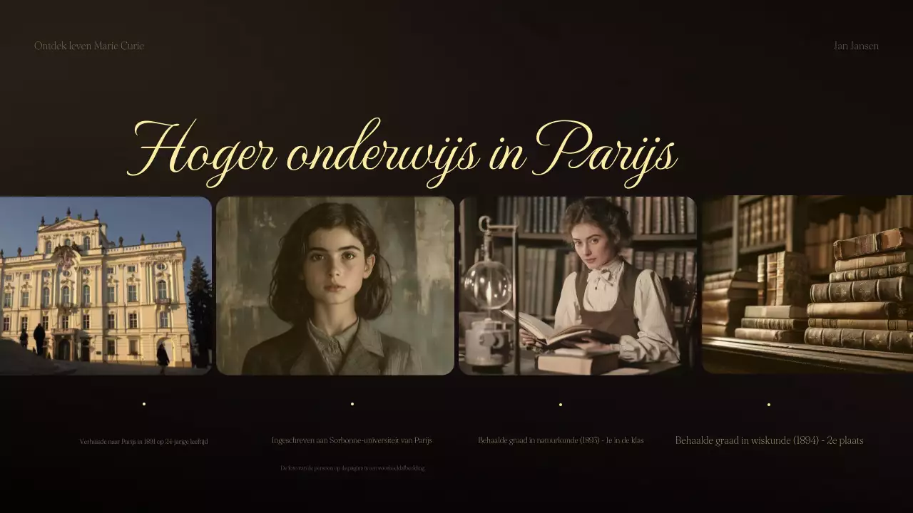 zwarte vintage wetenschapslezing