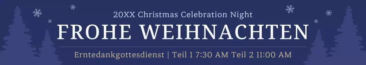 Marineblauer Klassiker für die Weihnachtszeit