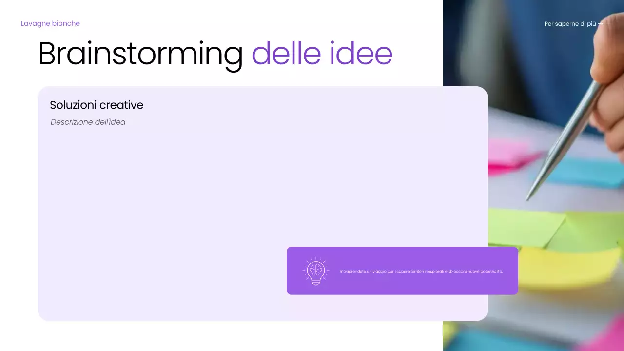 guida digitale di base al brainstorming viola
