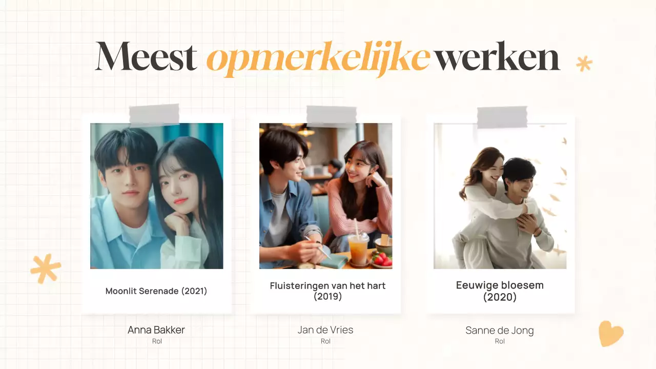 beige modern drama toonhoogte persentatie