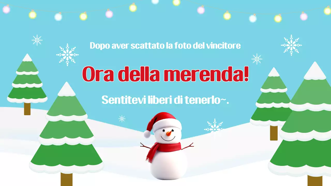 Azzurro Semplice celebrazione di fine anno