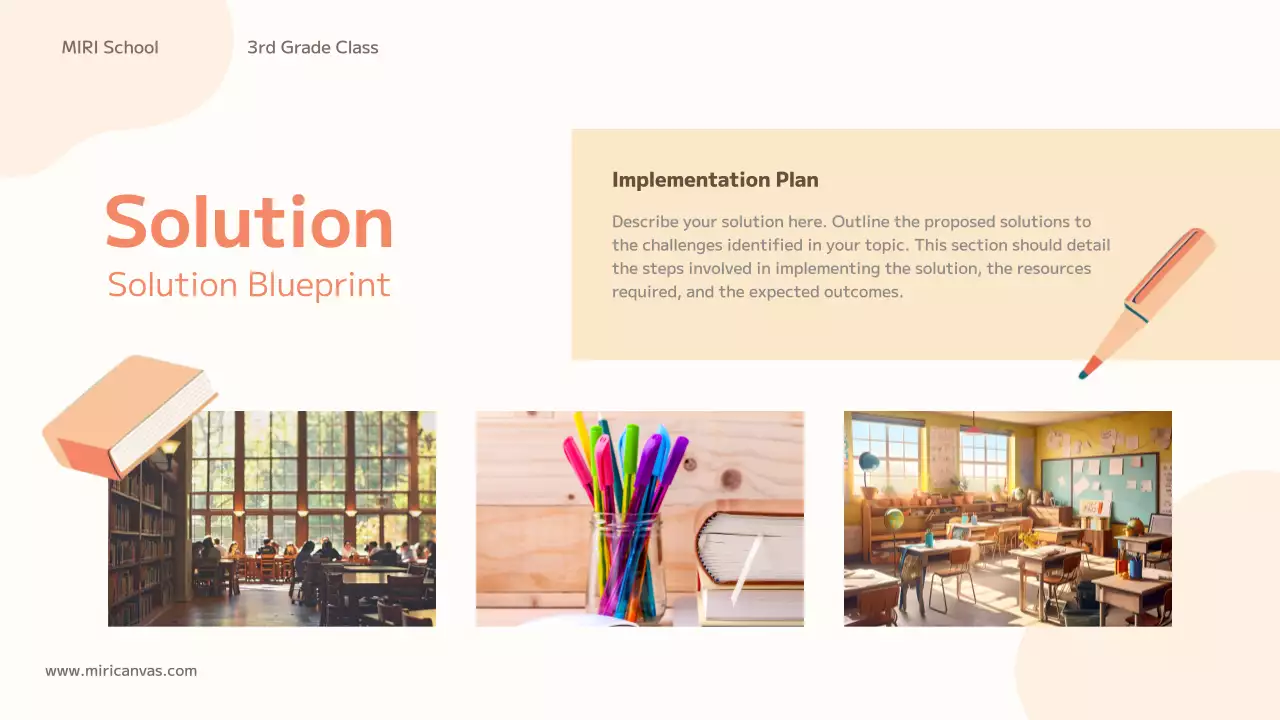 Orange Simple School Presentation