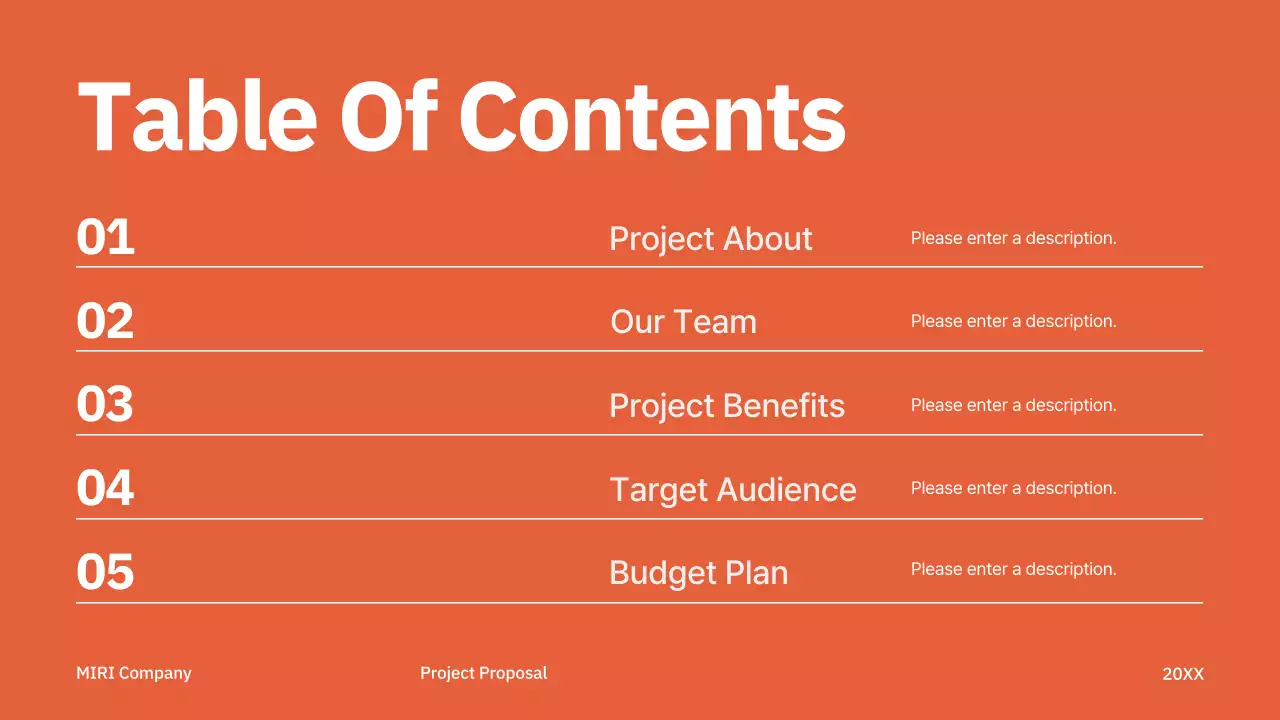 Presentasi Proyek Profesional Orange