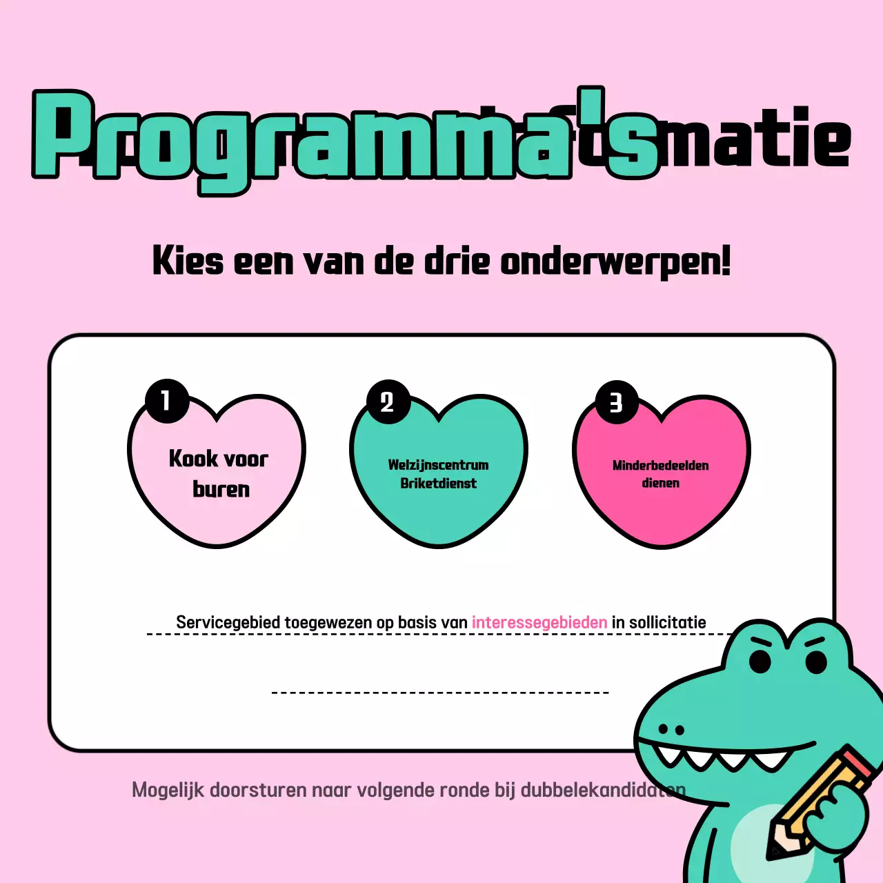 Roze vakantie vrijwilligerswerk