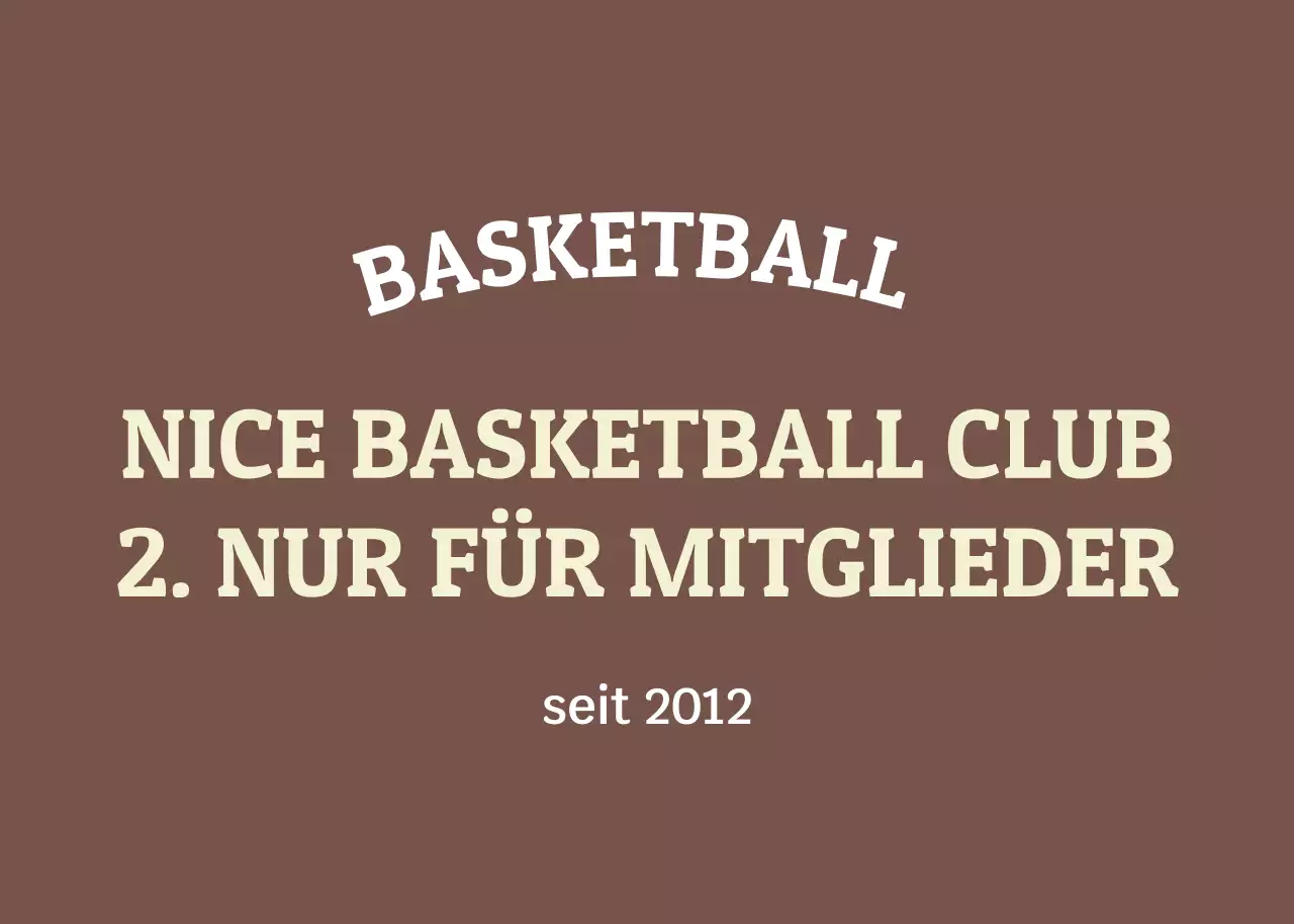 Brown Vintage Basketball Club