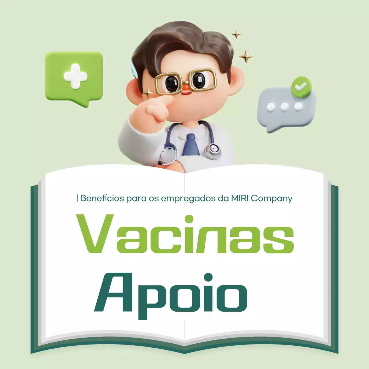 Vacinas com destaque para a hortelã