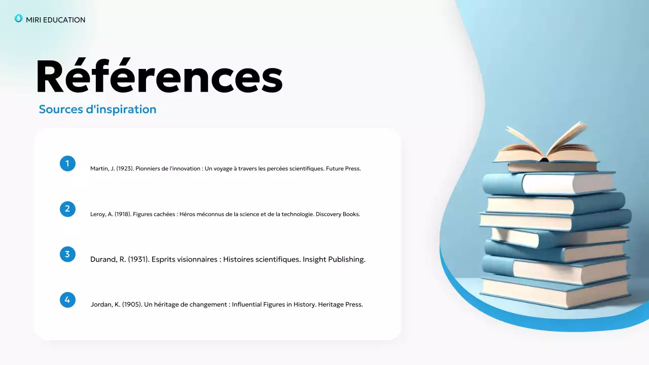 bleu éducation moderne biographie conférence