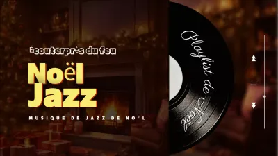 Burgundy LP Vintage Christmas Jazz Music Advertisement