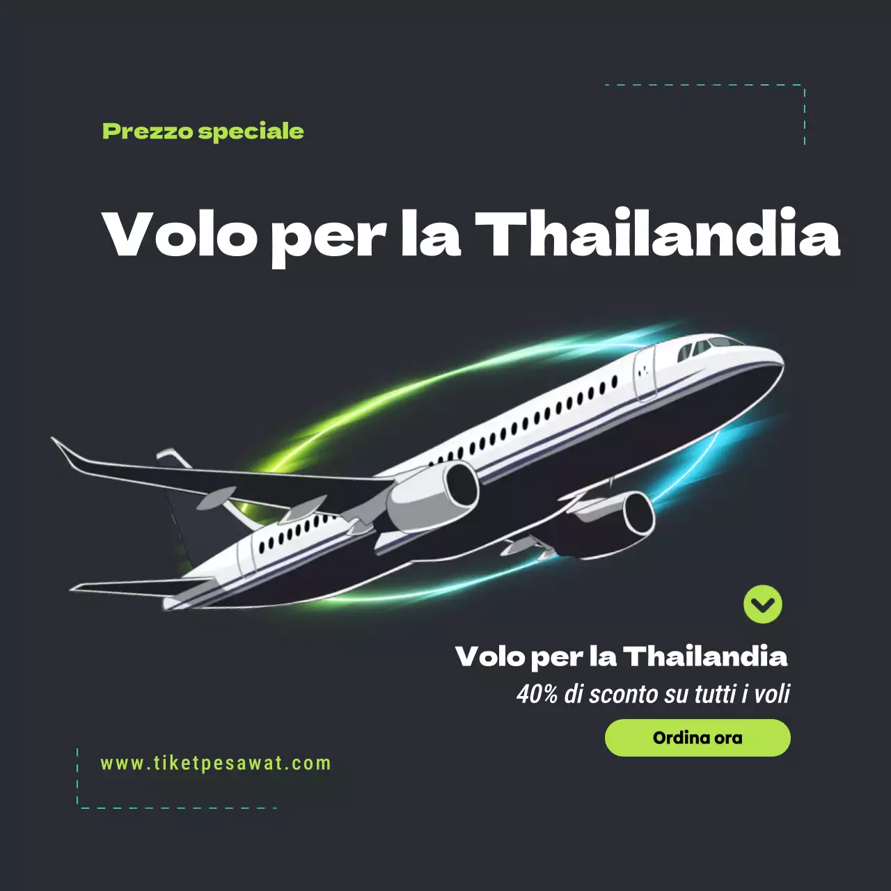 promozione viaggio nero moderno