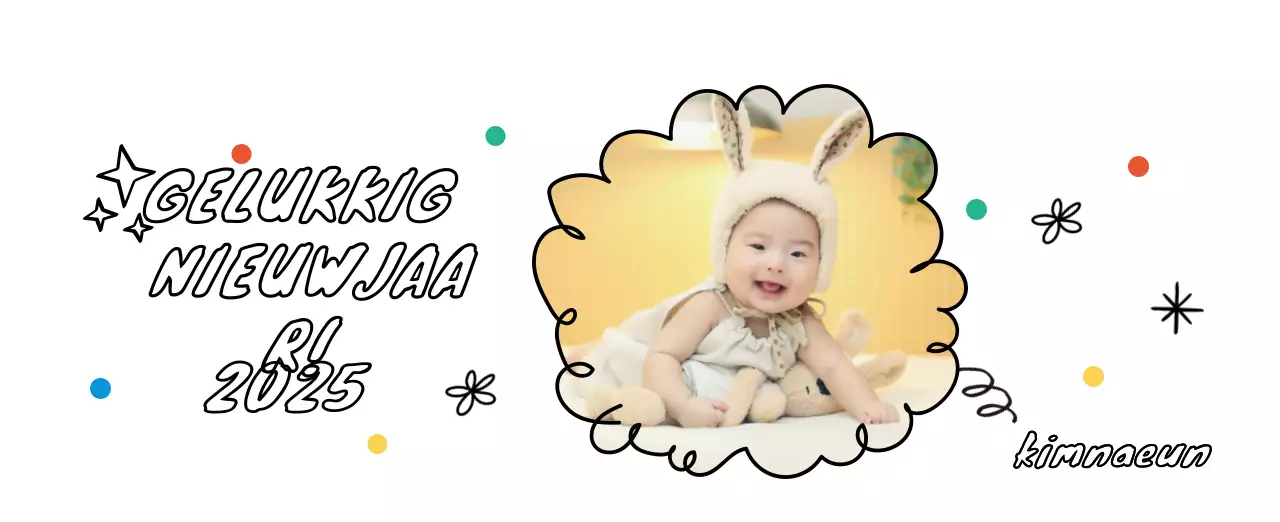 Schattige nieuwjaarskalender