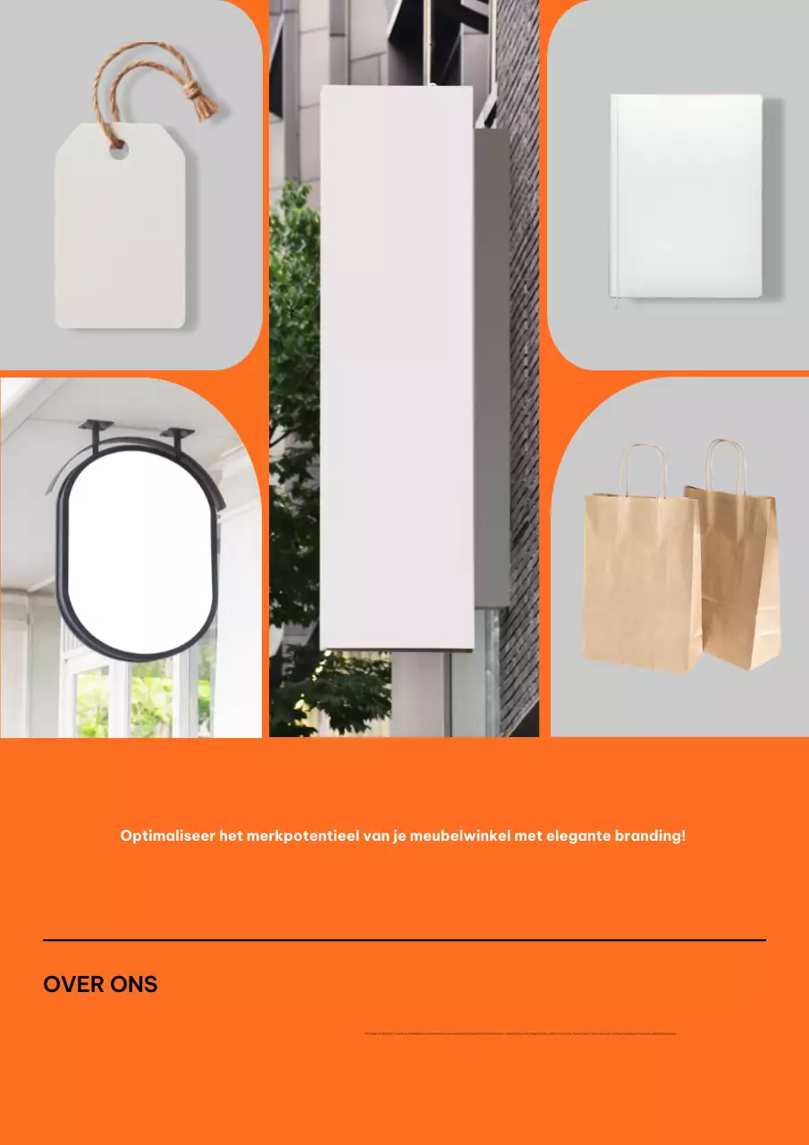 Oranje Modern Branding Advertentie