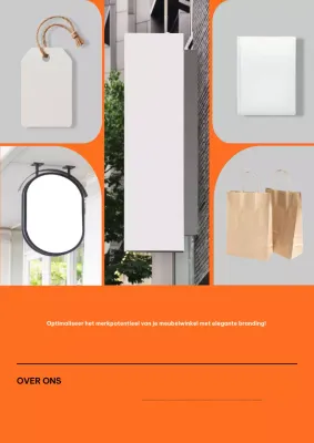 Oranje Modern Branding Advertentie