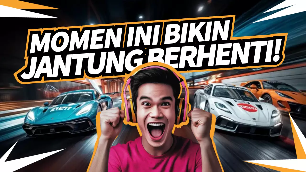 Orange Trendy Racing Advertisement YouTube Thumbnail