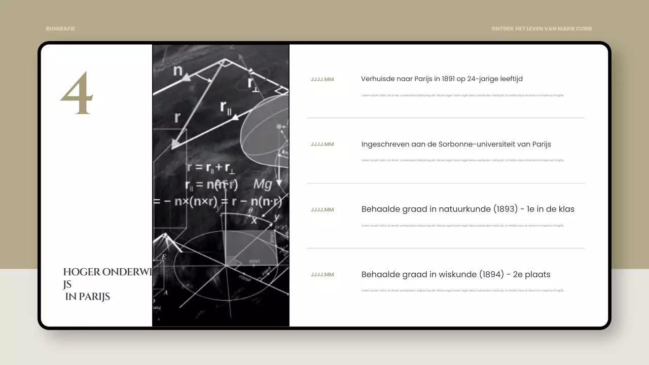 presentatie zwarte klassieke biografie