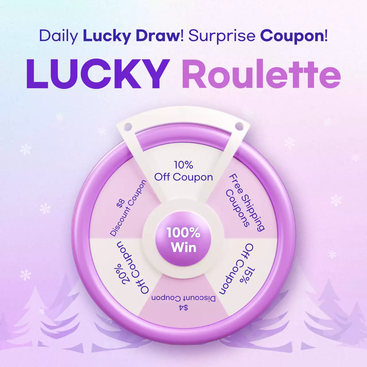 Khuyến mãi sự kiện nhạc Pop màu tím nhạt