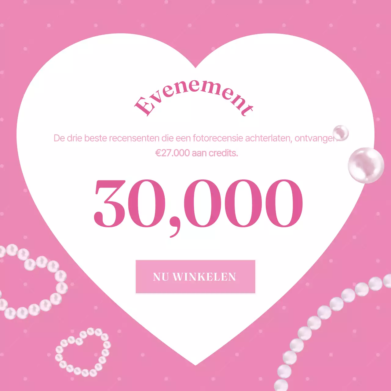 Een roze en schattige merkadvertentie