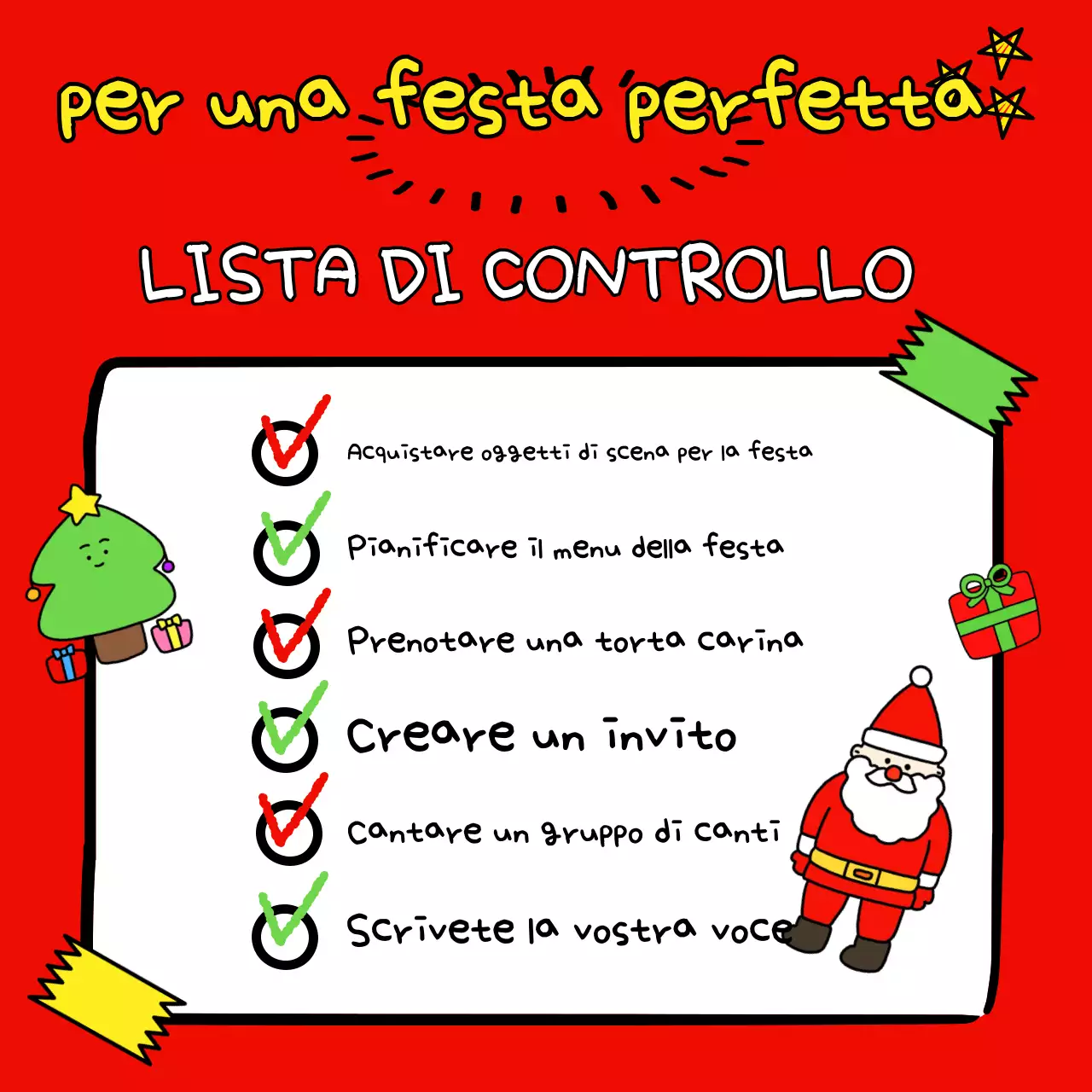 Organizzare una festa rossa