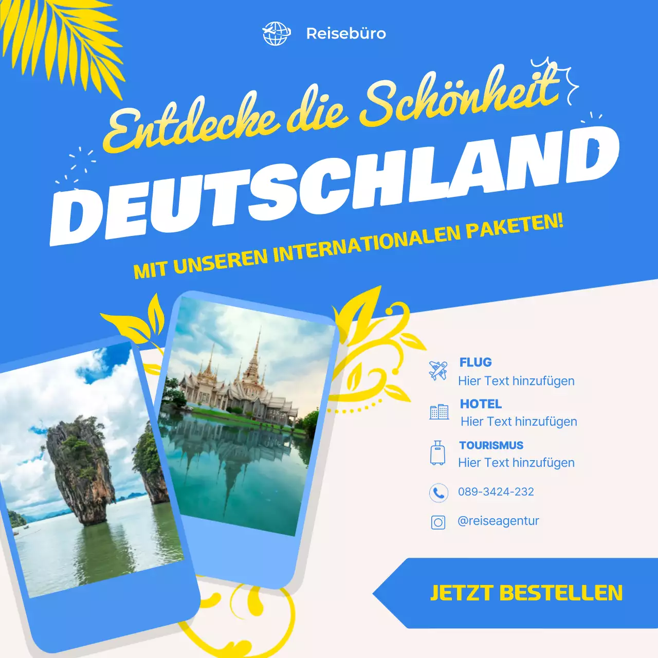 blue modern travel promotion