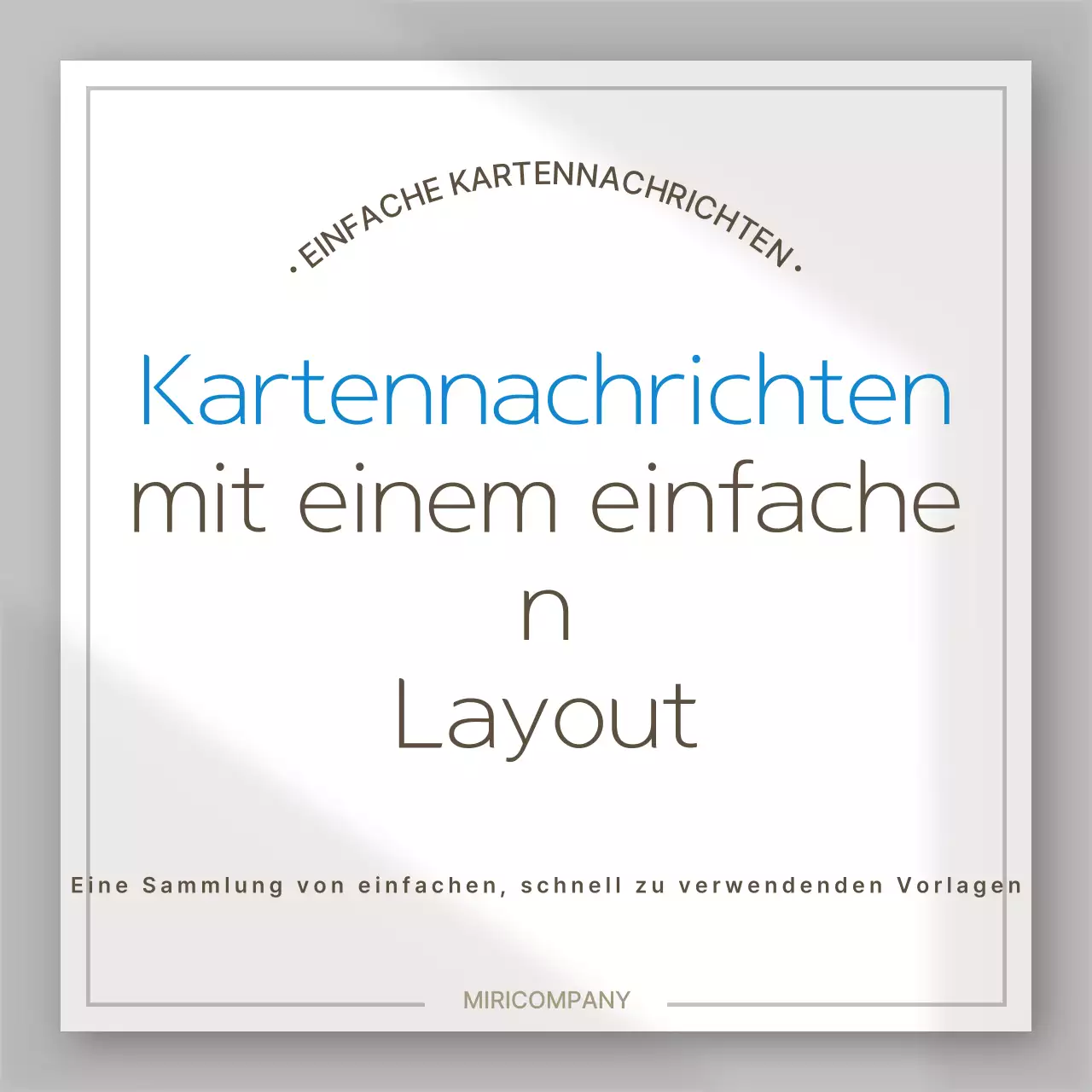 Weiß Einfaches Design erklärt