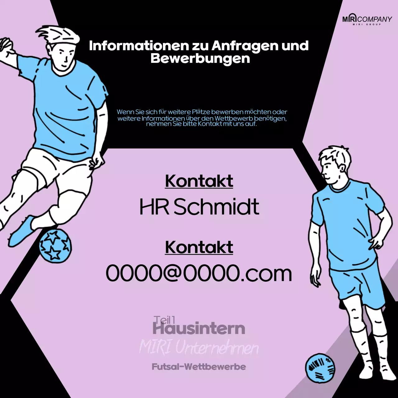 Mauve Retro-Fußball-Event