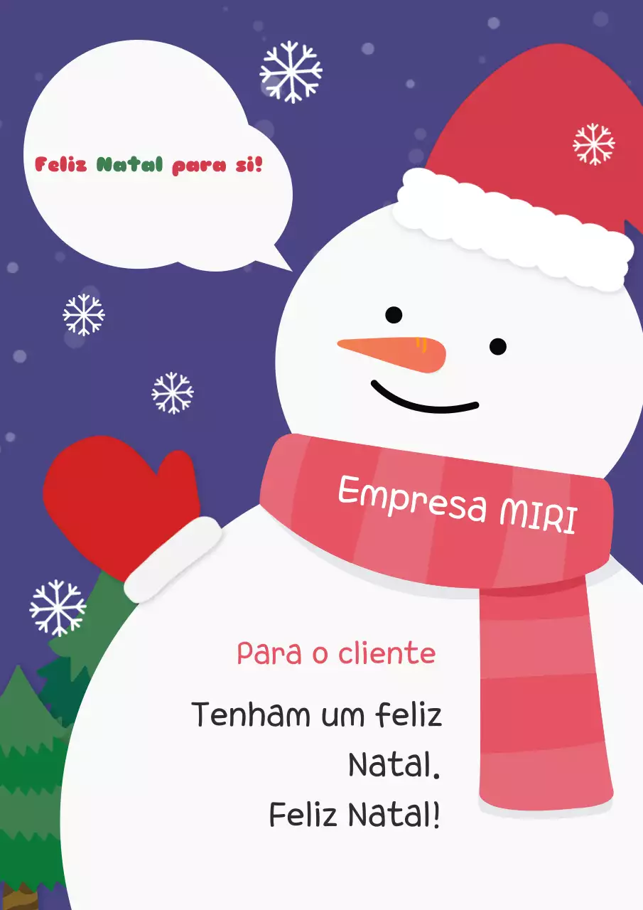 Vejam este bonito postal de Natal