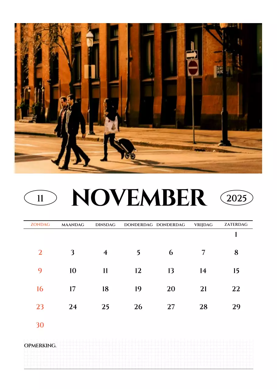 Eenvoudige fotokalender
