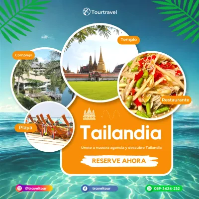 promoción de viajes al trópico naranja