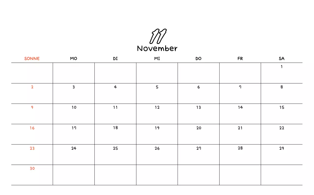 Niedliche Zeichnung Fotokalender