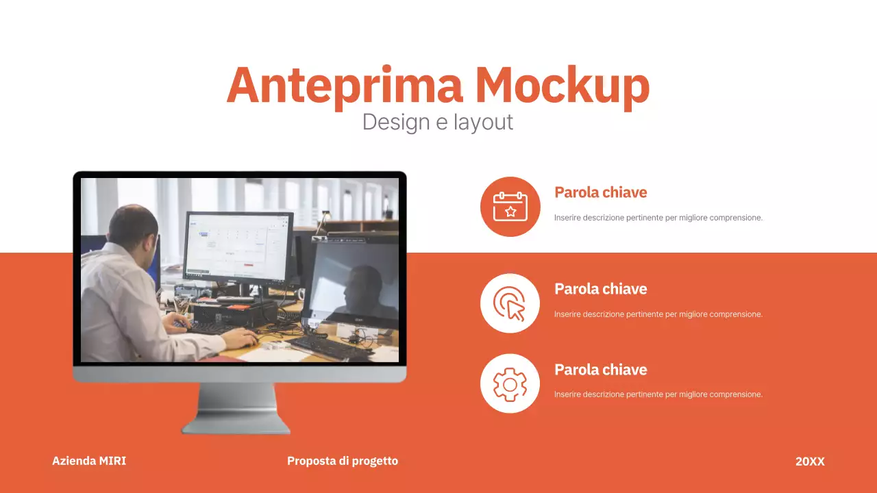 rosso proposta di progetto moderno business