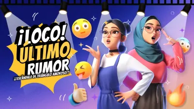 anuncio del rumor de moda púrpura