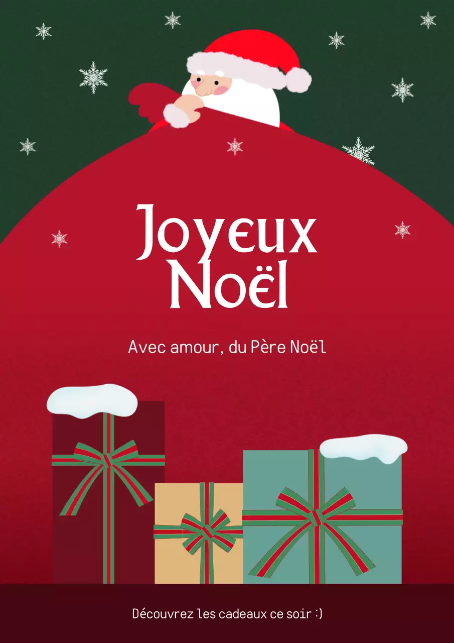 Festivités de Noël en rouge