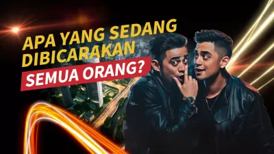 Orange Modern Gossip Advertisement YouTube Thumbnail