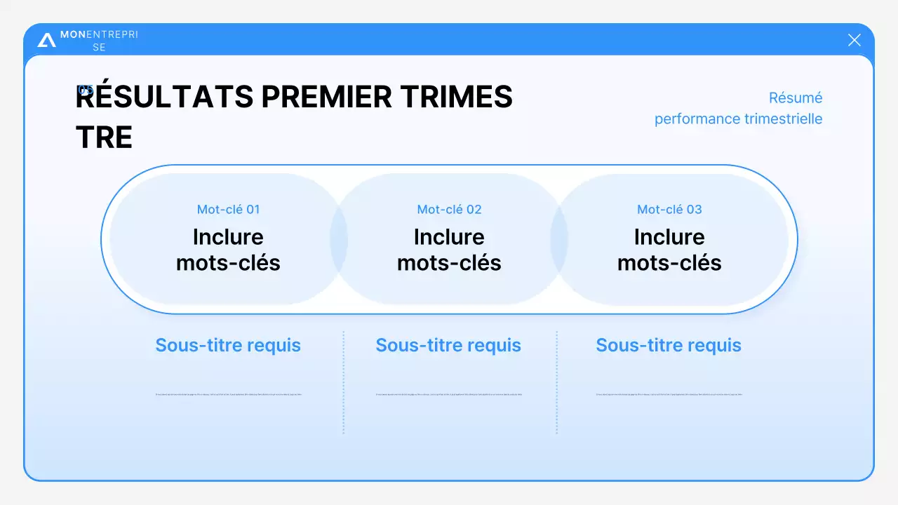 Analyse des rapports modernes bleus