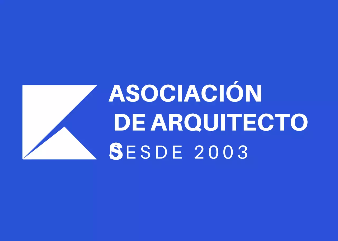 Logotipo moderno en azul