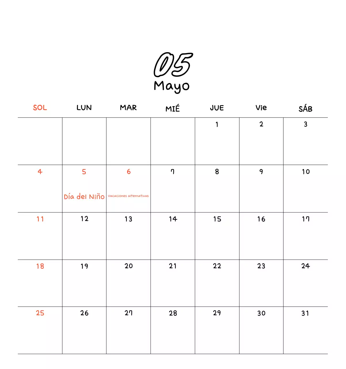 Bonito calendario con fotos de Año Nuevo