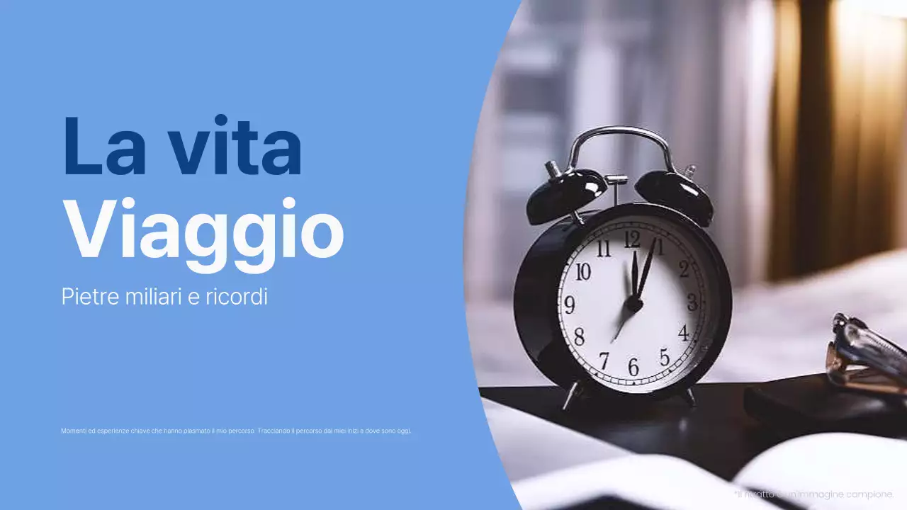 passo di autopresentazione moderno e blu