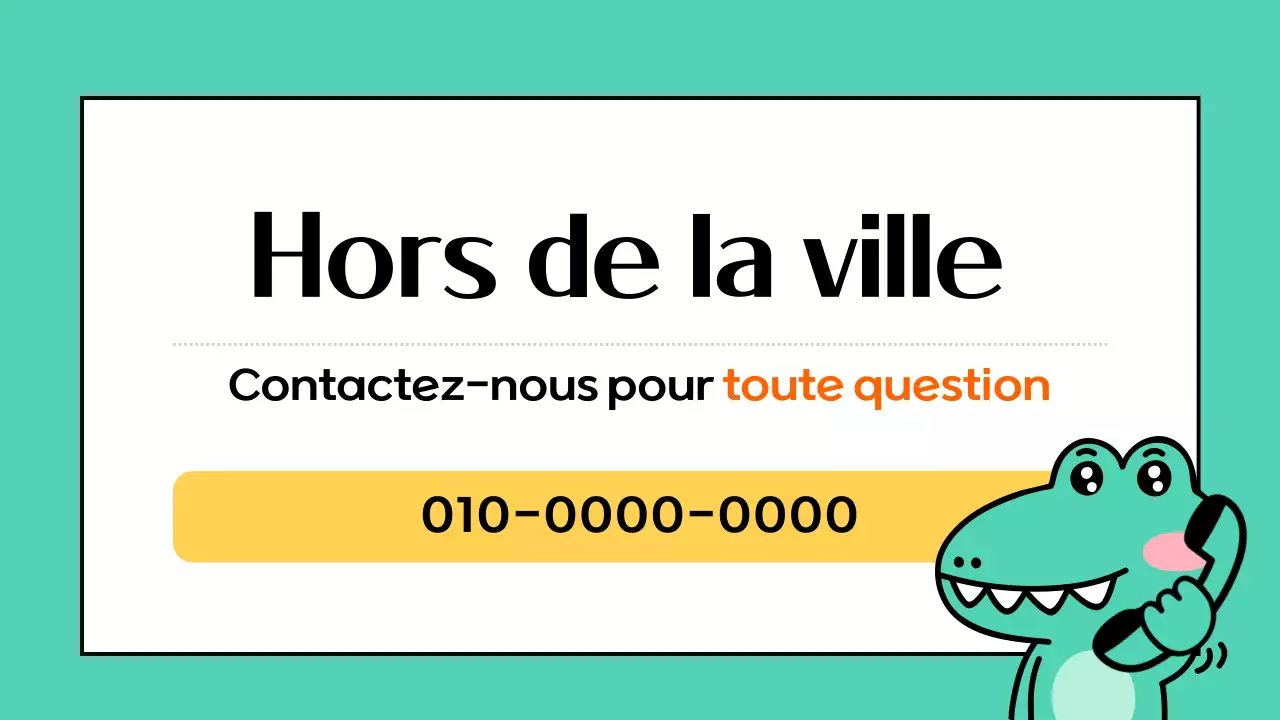 Une jolie annonce d'entreprise à la menthe