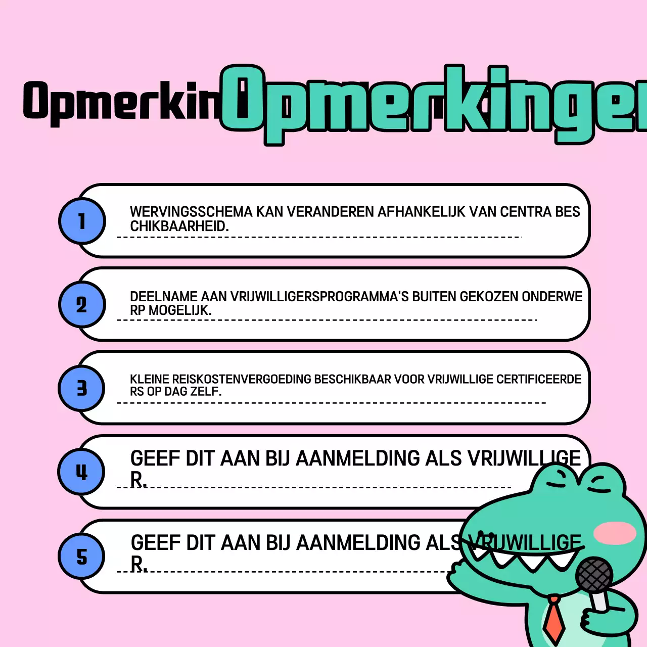 Roze vakantie vrijwilligerswerk