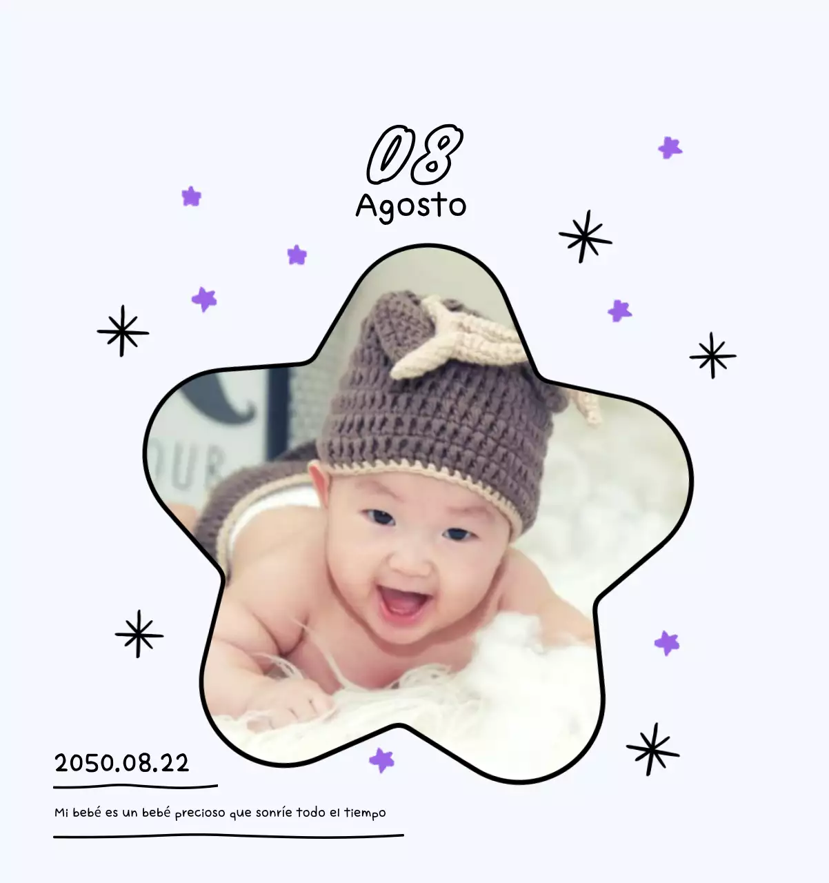 Bonito calendario con fotos de Año Nuevo