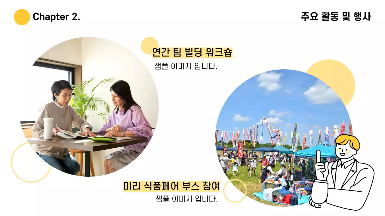 노랑 심플 회사 종무식 자료