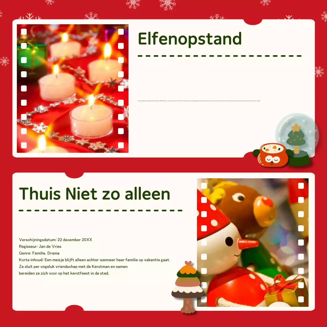 Rode film aanbevelingen advertentie