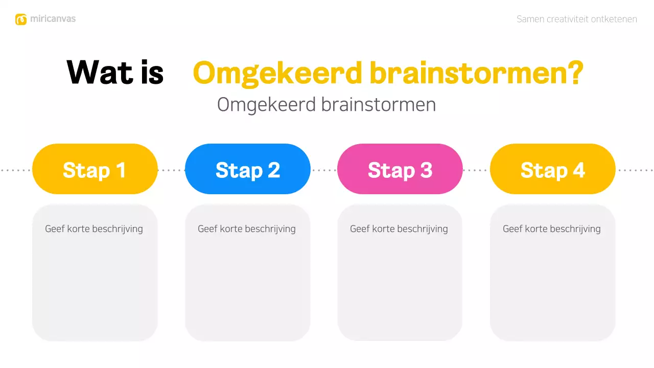 kleurrijke moderne brainstorm layout