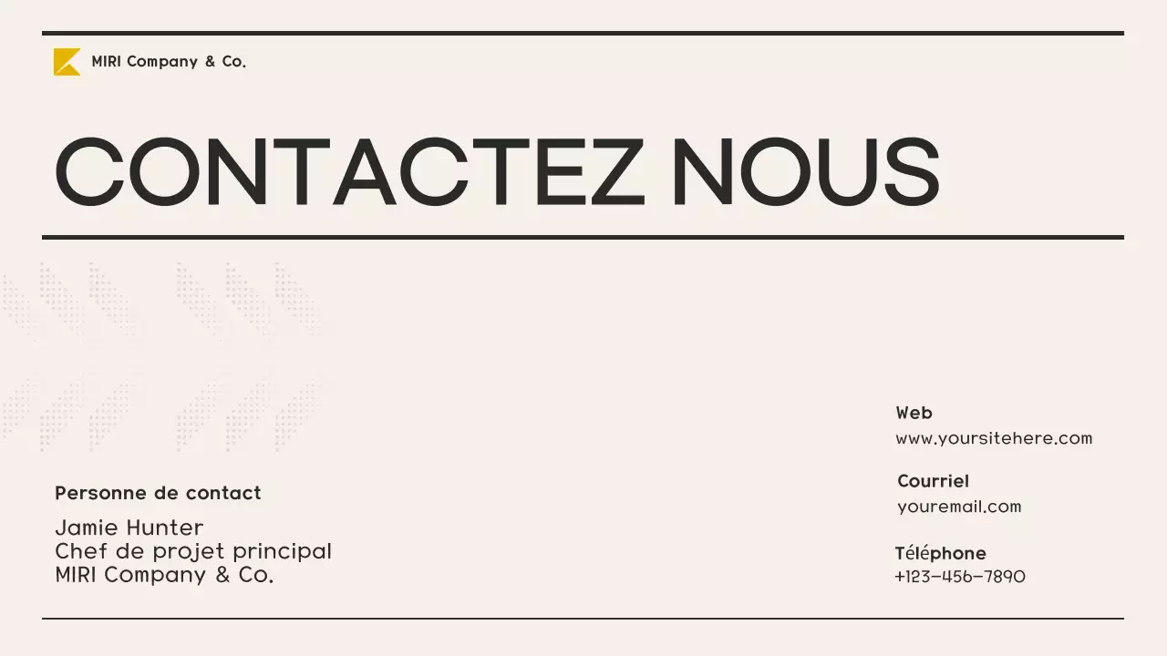 plan d'affaires moderne jaune