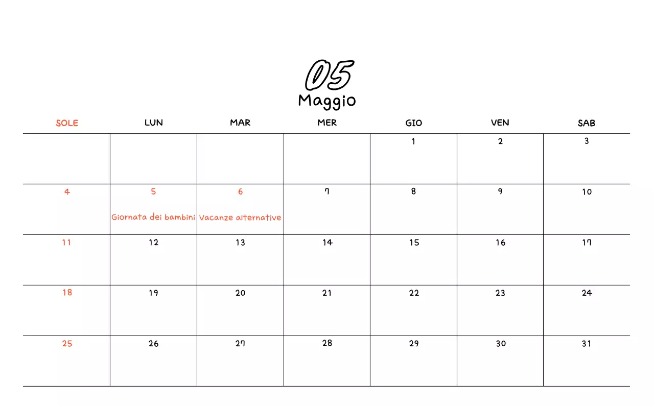 Calendario fotografico con disegno carino